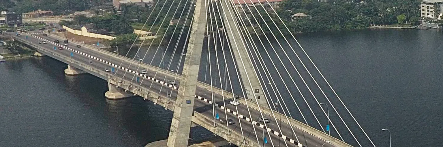 Pont Lekki-Ikoyi à Victoria Island, Lagos, Nigeria