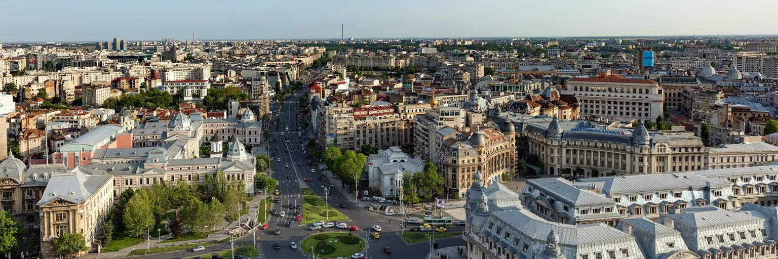 Palais du Parlement et place de l'Union à Bucarest, Roumanie
