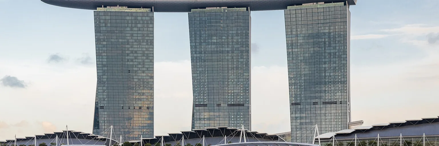 Marina Bay Sands et skyline de Singapour